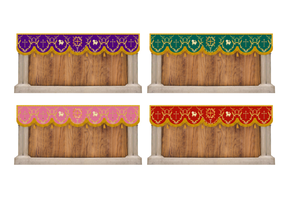 Set of Four Superfrontal with Ornate Embroidery