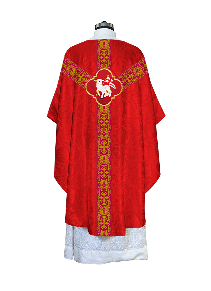 Gothic Chasuble with Ornate Braided Trims