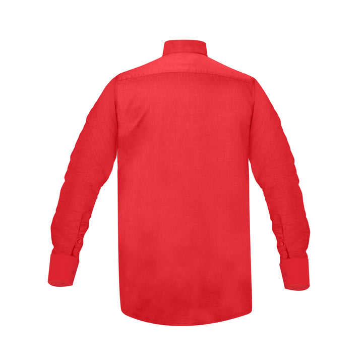 Clergy Shirt With Tab Collar - Red