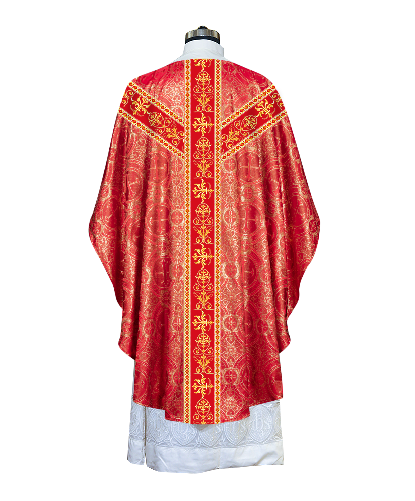 Gothic Chasuble With Adorned Braids And Trims