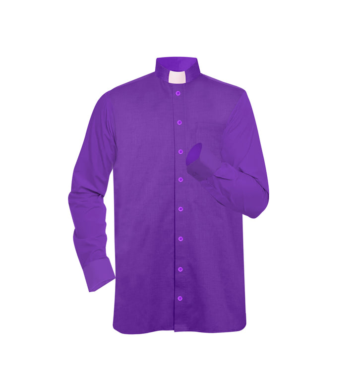 Clergy Shirt with Tab collar - Violet