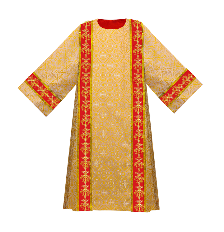 Dalmatics with embroidered lace