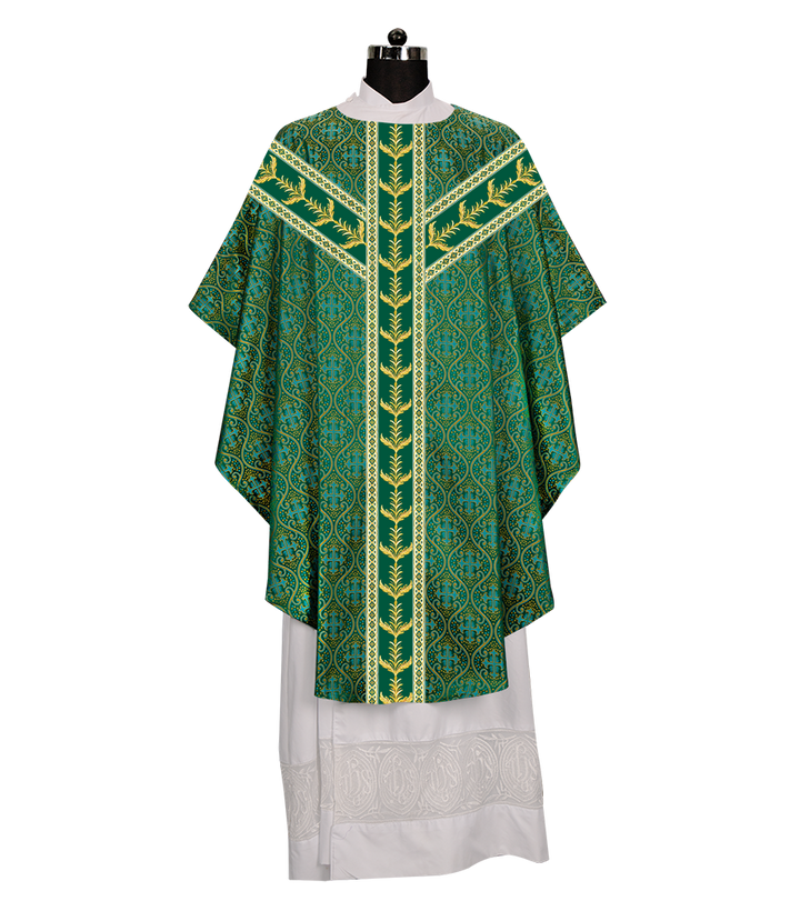 Monastic chasuble Vestments With Detailed braids and trims