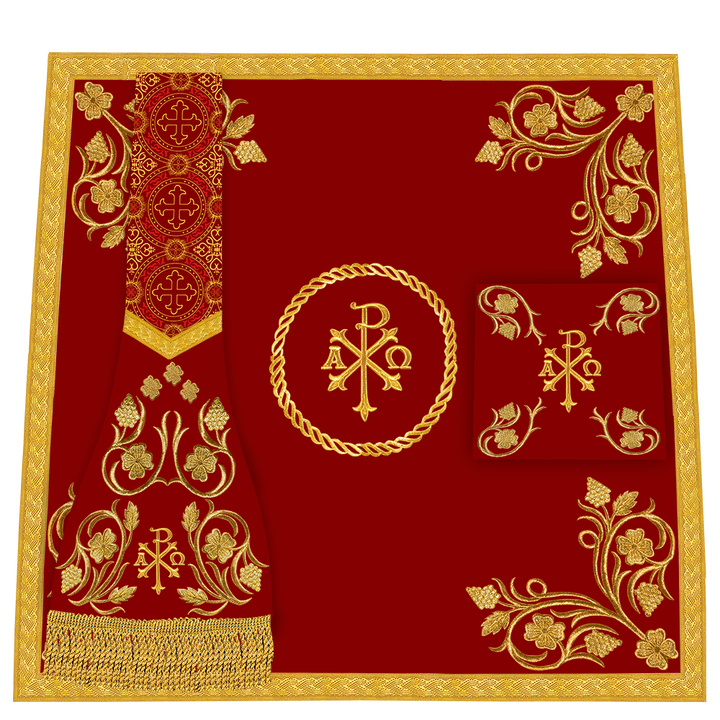 Roman Cope With Grapes Embroidery
