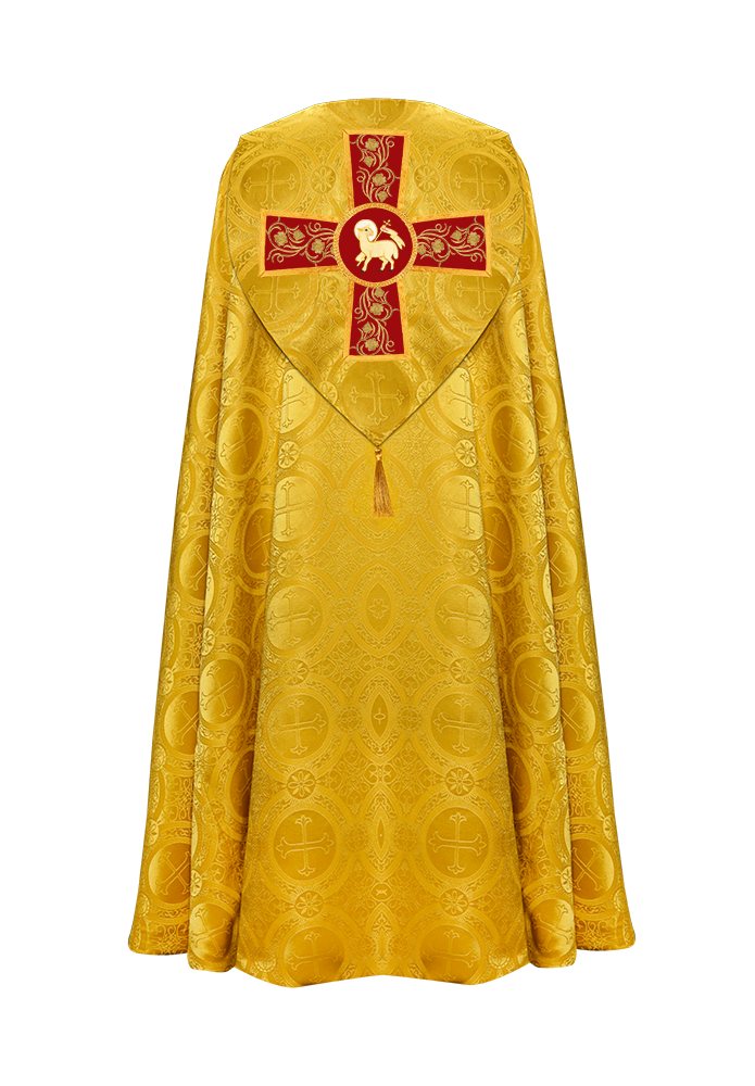 Gothic Cope Vestment with Ornate Embroidery