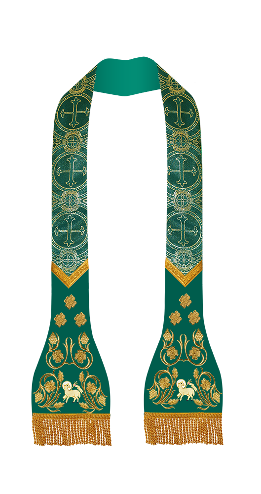 Roman Stole with grapes embroidery