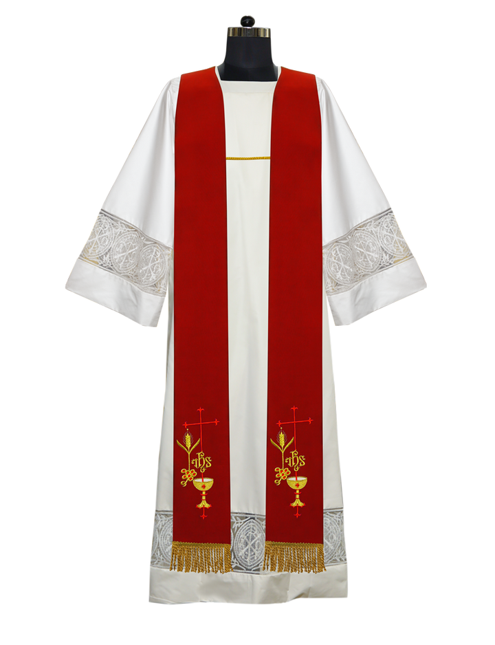 Clergy Stole with Emmer with IHS motif