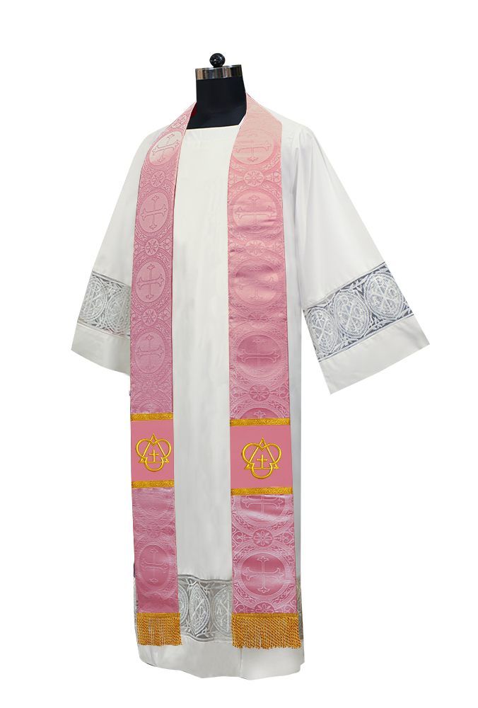 Trinity Motif Embroidered Priest Stole