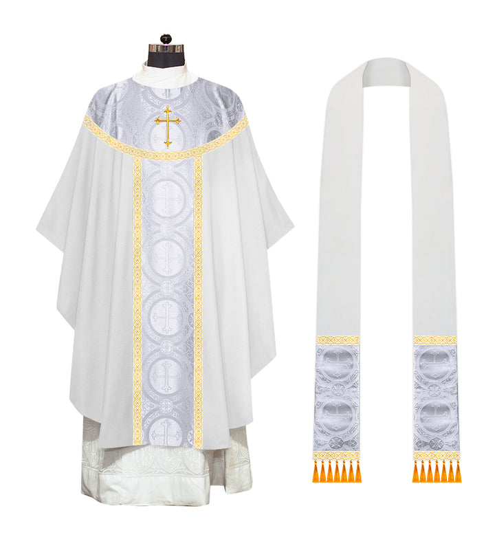 Gothic Chasuble Vestments with liturgical trims