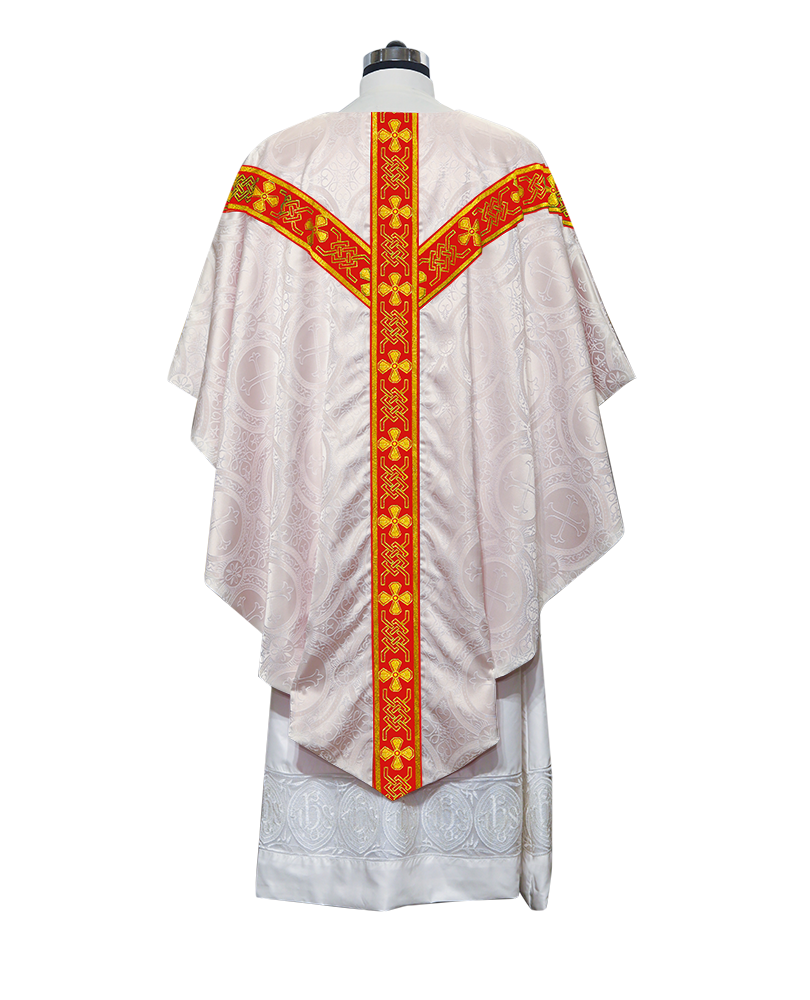 Pugin Chasuble with Detailed Braids